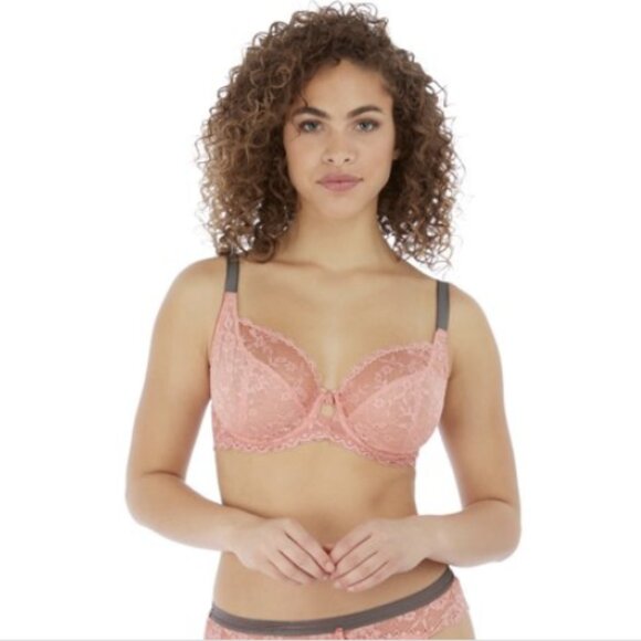 Freya Offbeat Plunge Bra, Pink, NWT - Picture 1 of 1